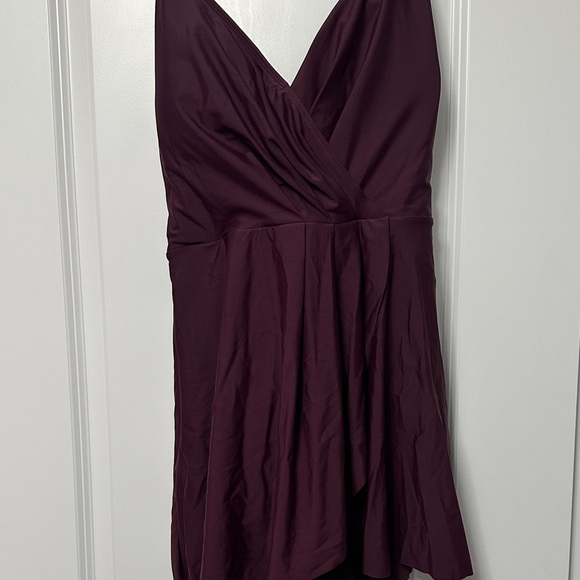 Swimsuit Plum One-Piece - Picture 2 of 7